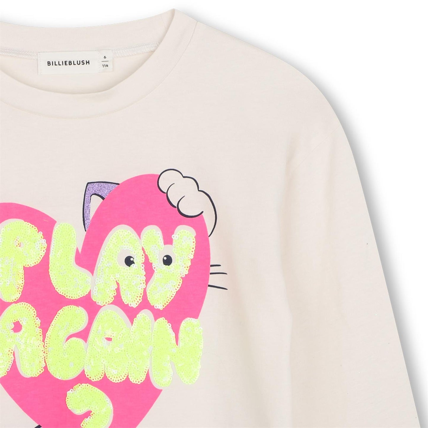 Billieblush - T-shirt blanc PLAY AGAIN