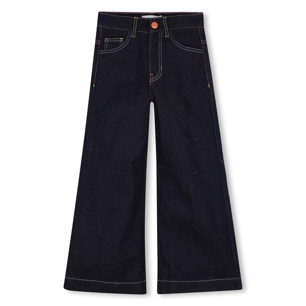 Billieblush - Vaqueros anchos de denim crudo