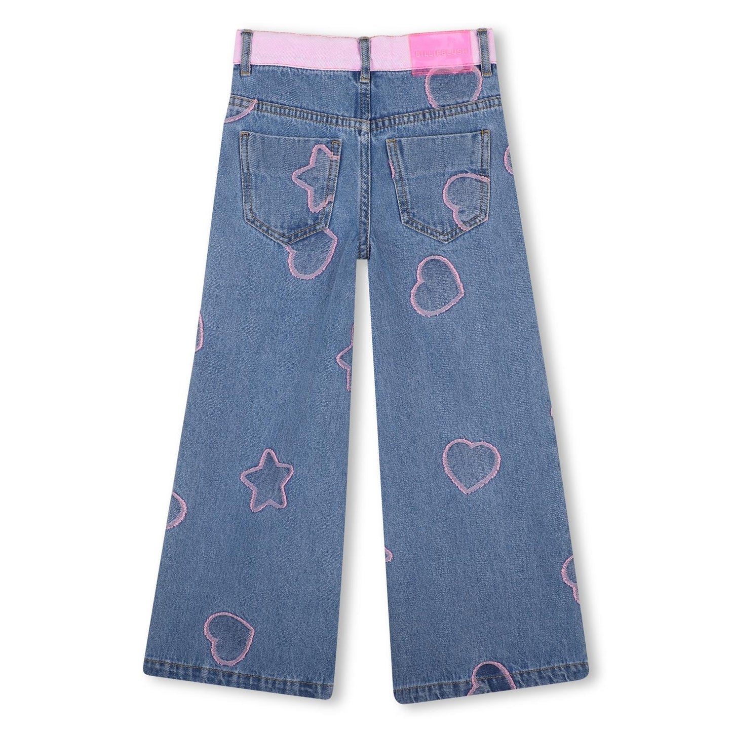 Billieblush - Jeans large & coeur jacquard