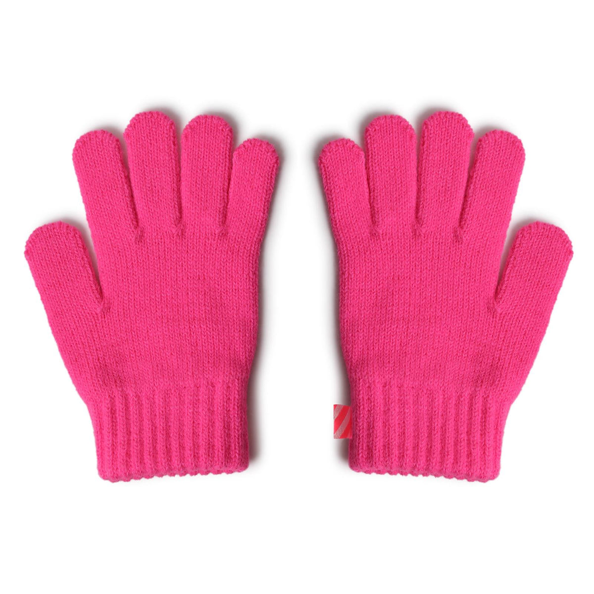 Billieblush - Gants fuchsia à strass