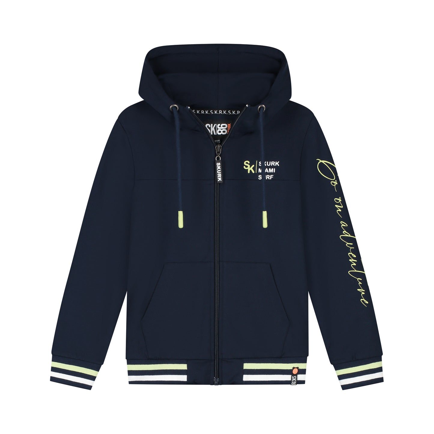 Skurk - Cardigan zippé à capuche navy Verre