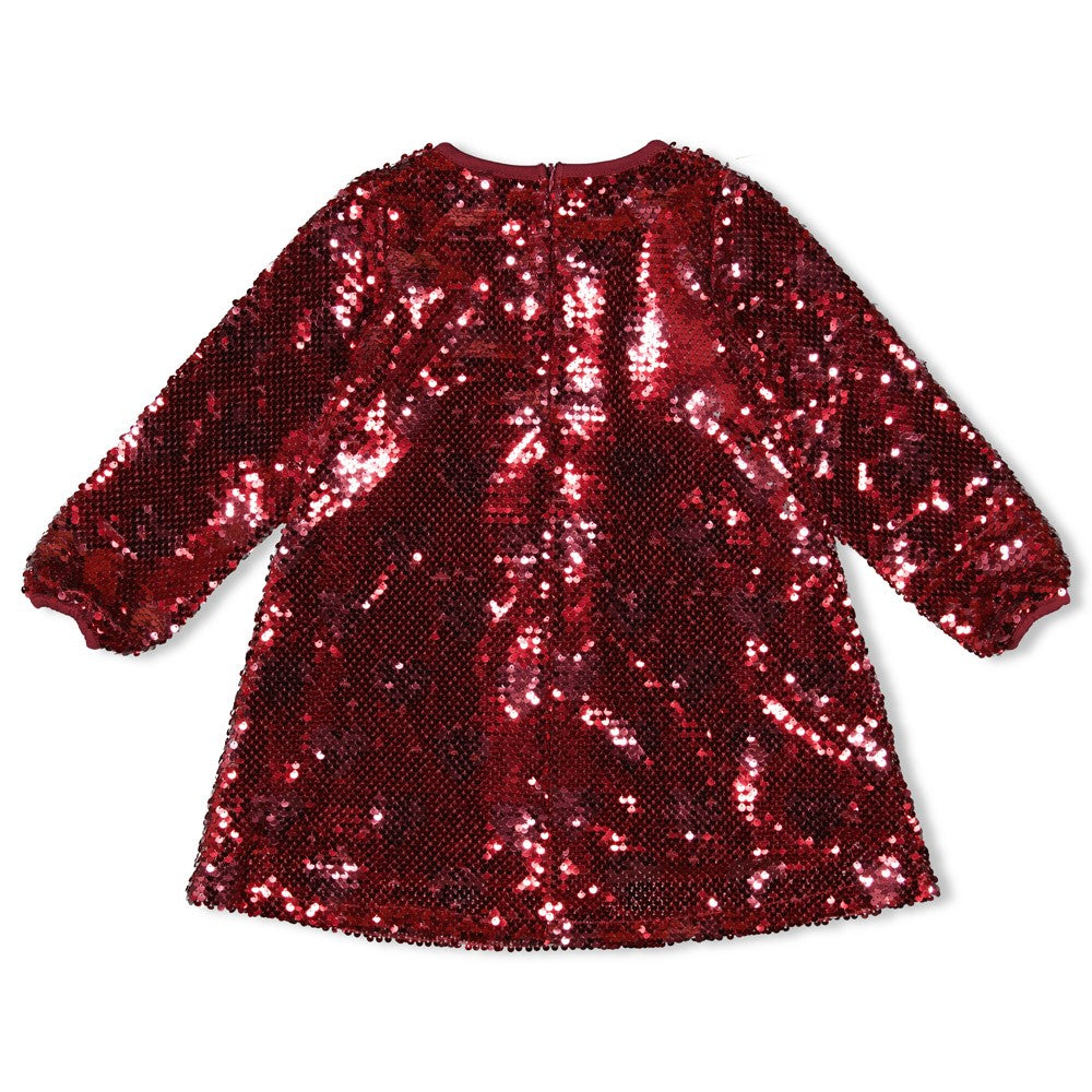 Jubel - Robe à sequins bordeaux Queen of Hearts
