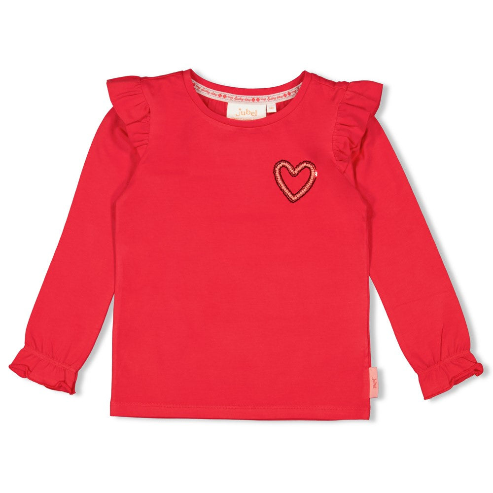 Jubel - T-shirt rouge Queen of Hearts