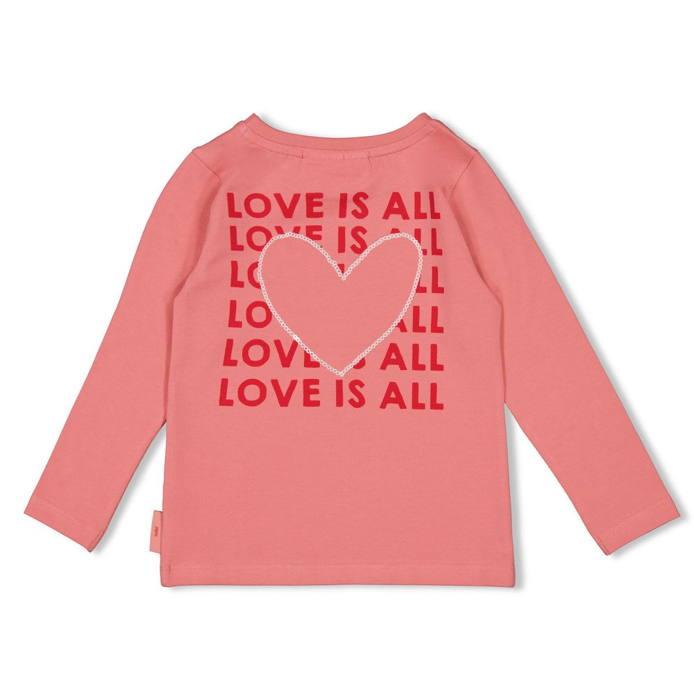 Jubel - T-shirt rose backprint Queen of Hearts