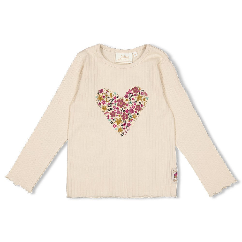 Jubel - T-shirt blanc & coeur Shine Bright