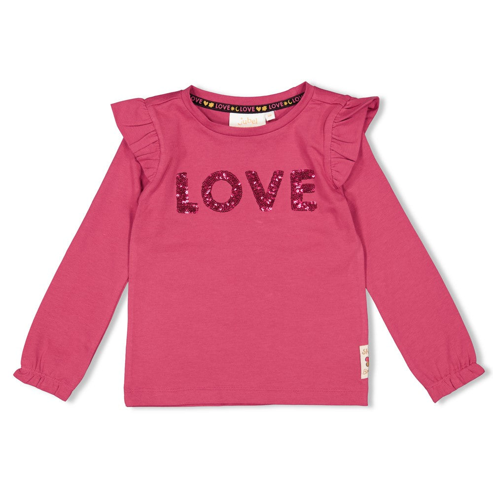 Jubel - T-shirt framboise Shine Bright