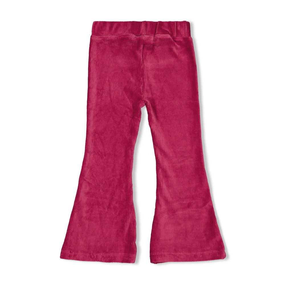 Jubel - Pantalon flare framboise Shine Bright