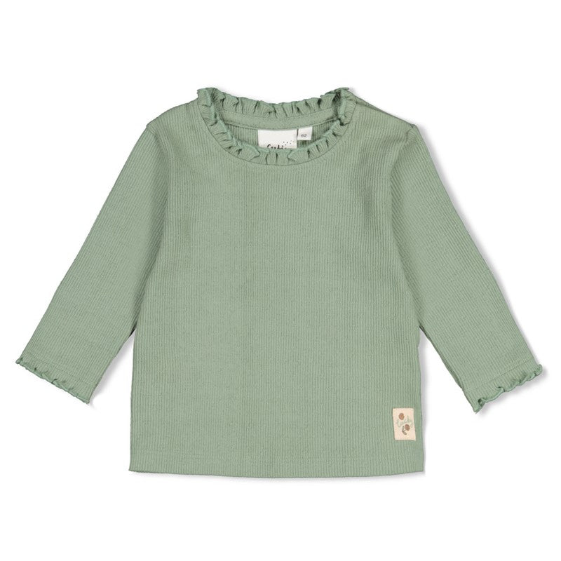 Feetje - T-shirt jade green Lucky Bloombird
