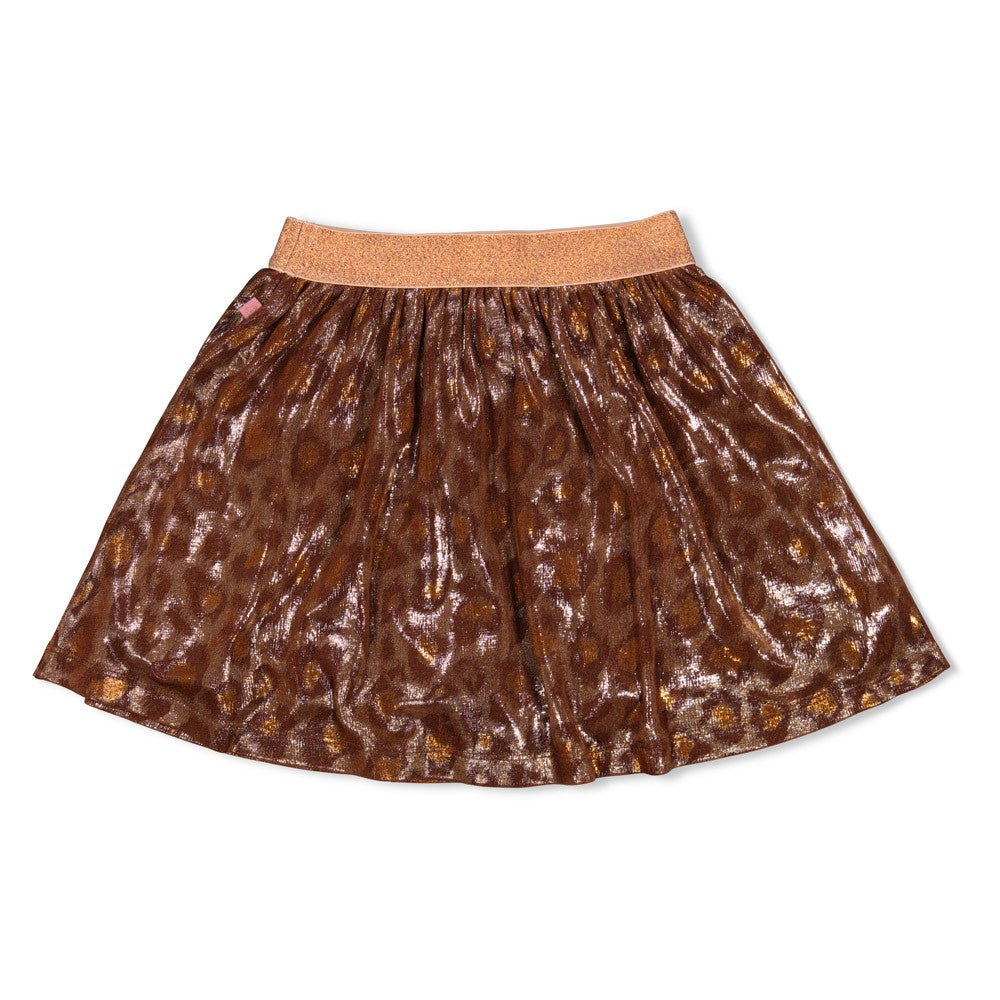 Jubel - Jupe léopard cuivre City Chic