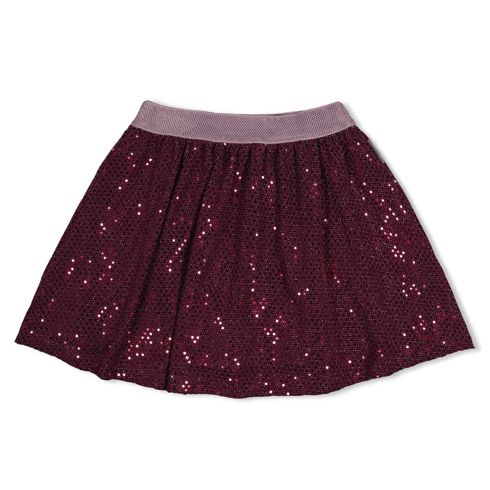 Jubel - Jupe à paillettes bordeaux Daily Princess