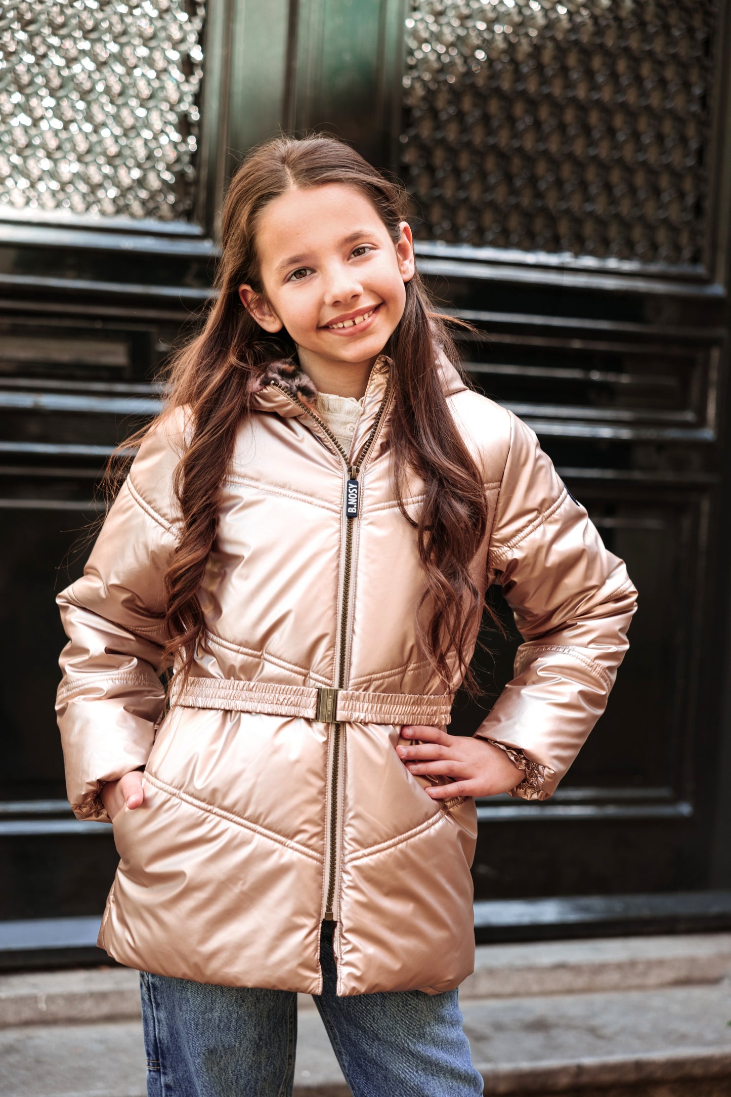 B.Nosy - Manteau long Light gold Jayla