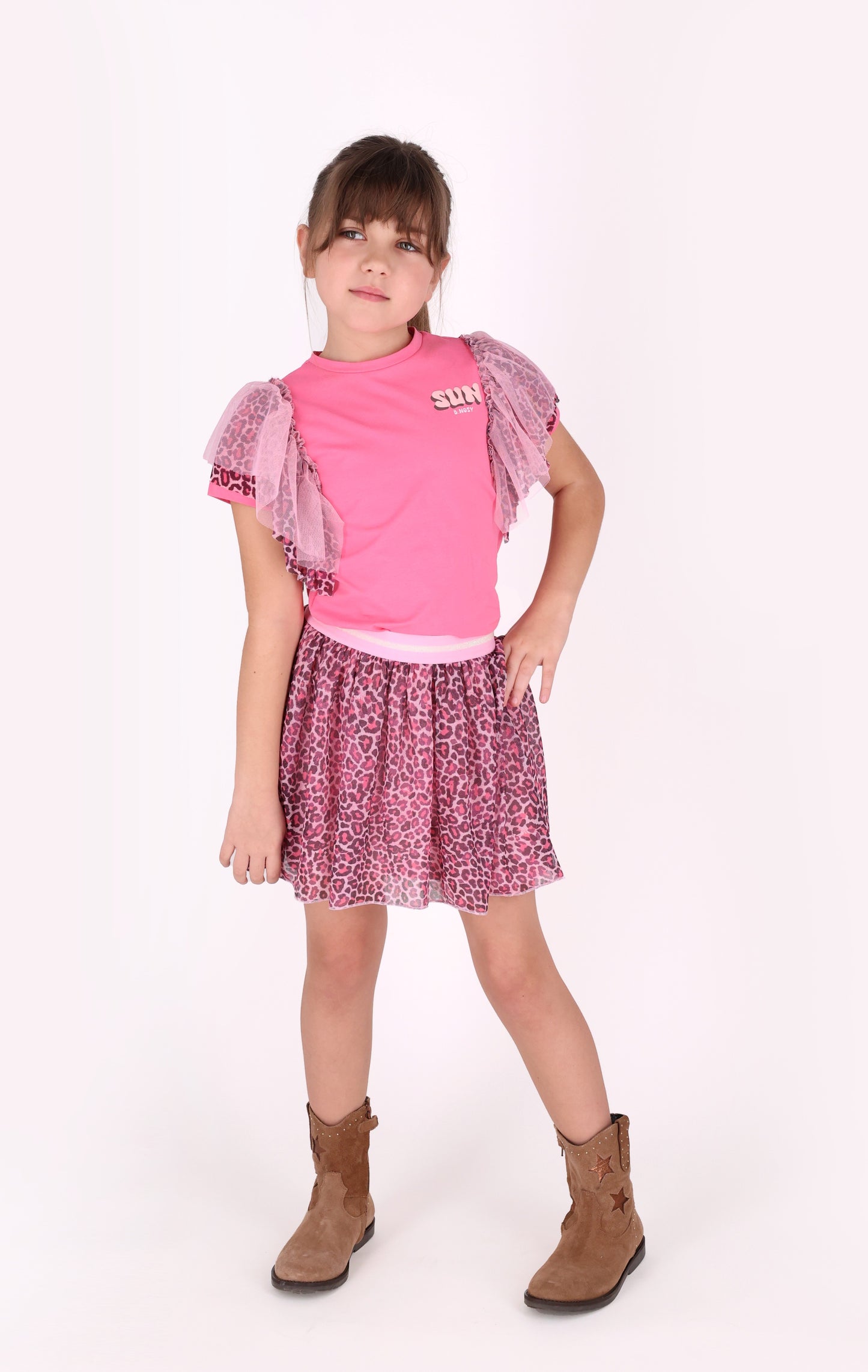 B.Nosy - T-shirt pink lemonade Tora