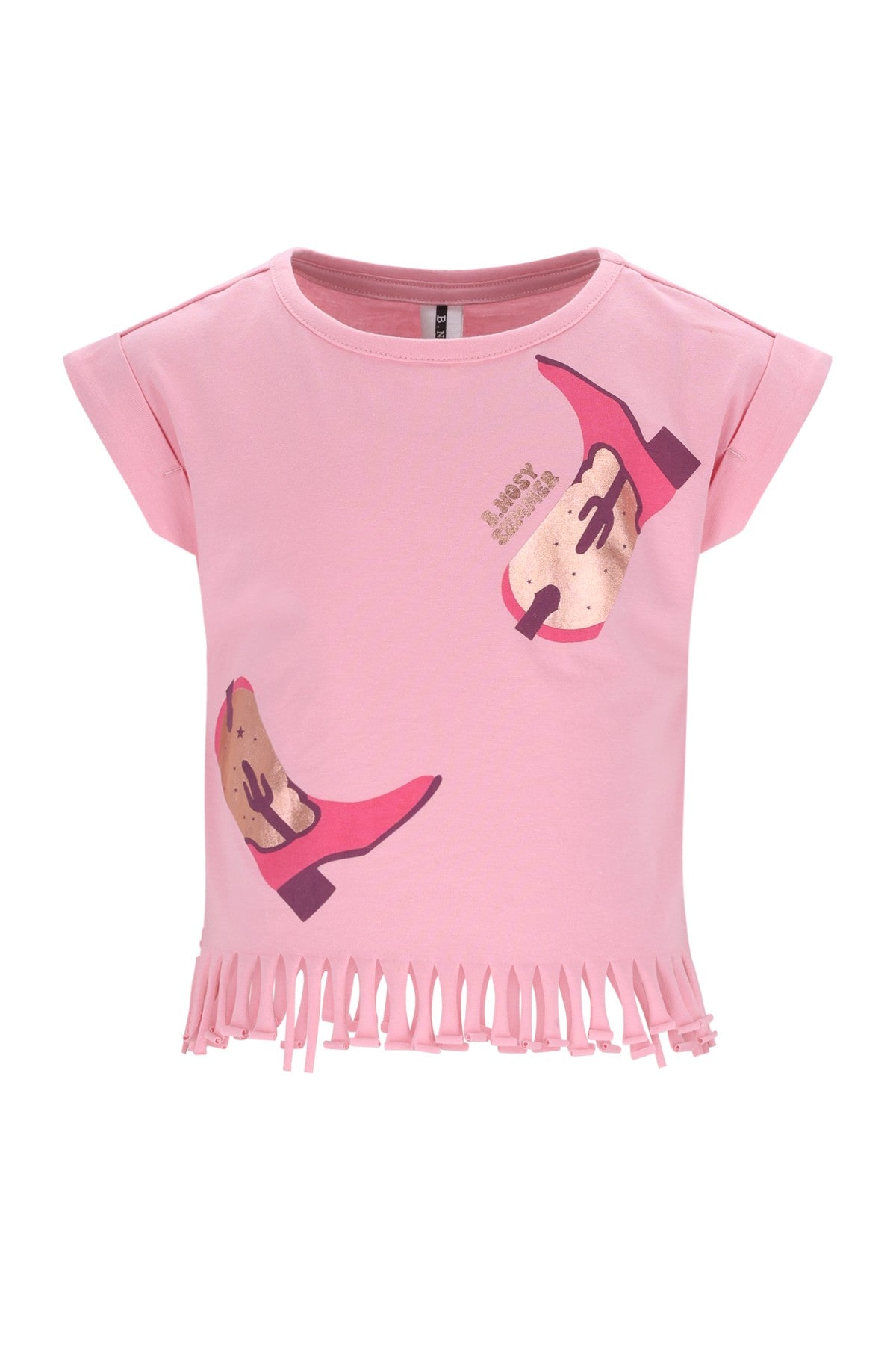 B.Nosy - Candy Tikki T-shirt met franjes