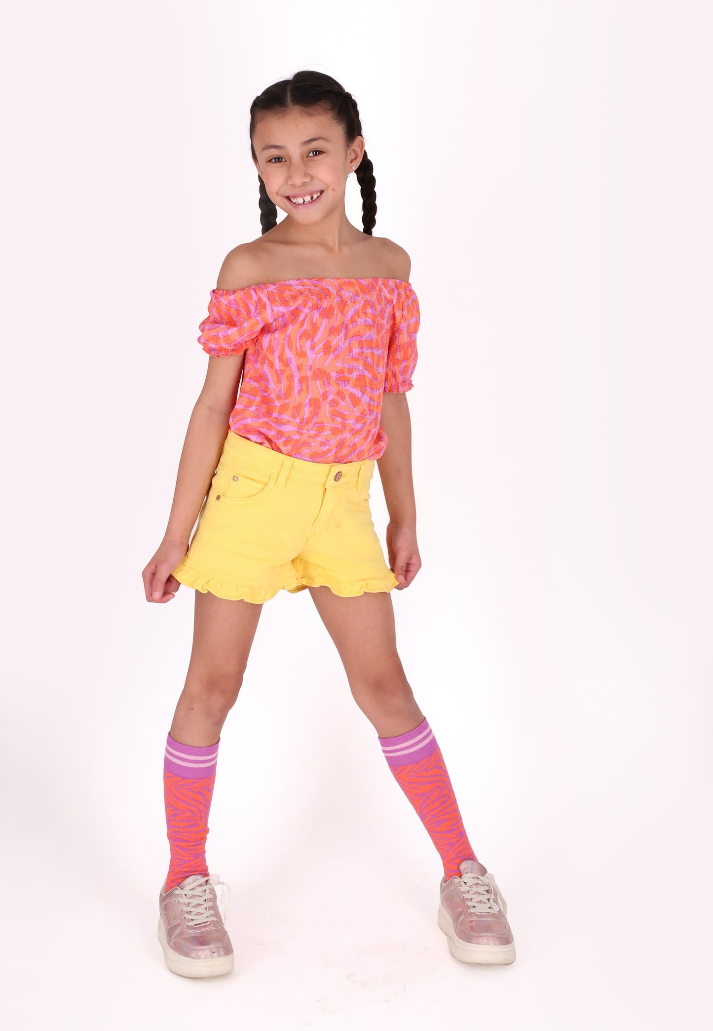 B.Nosy - Chaussettes hautes Summer Zebra Missy