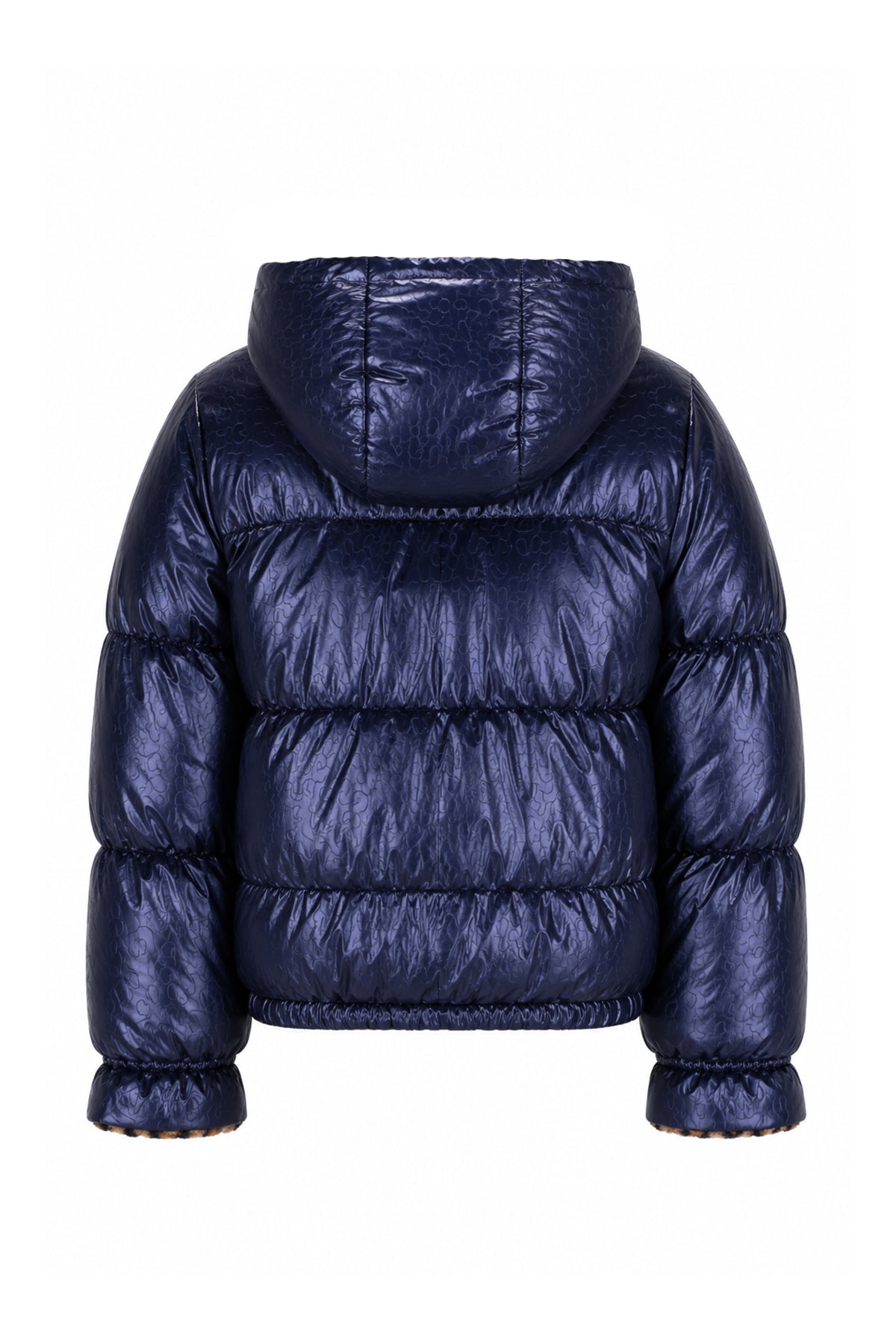 B.Nosy Reversible navy & leopard Jessie coat