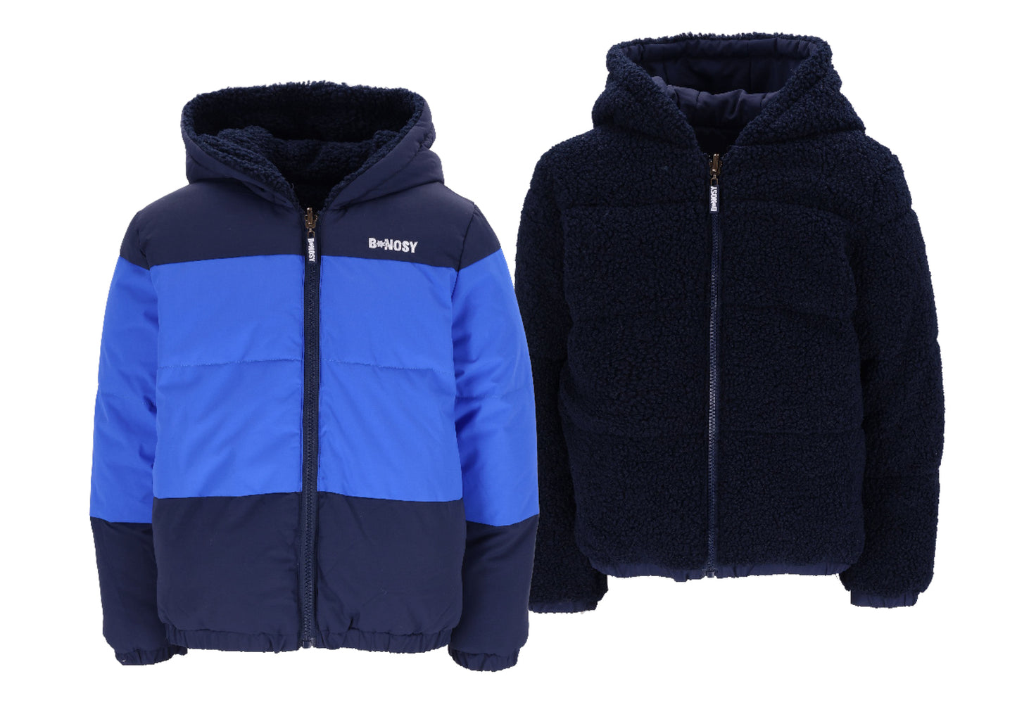 B.Nosy - Manteau réversible navy & bleu Jari
