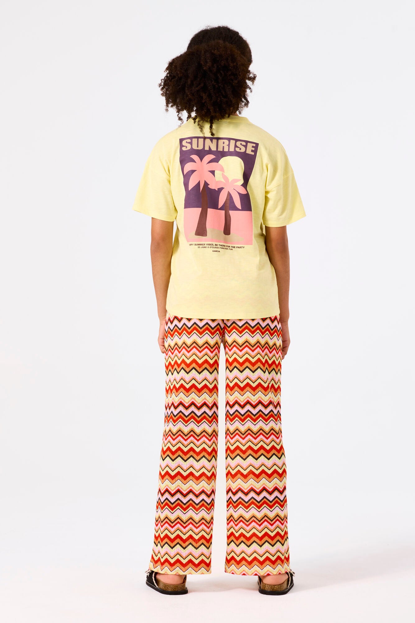 Garcia - Pantalon fluide Manderin Red