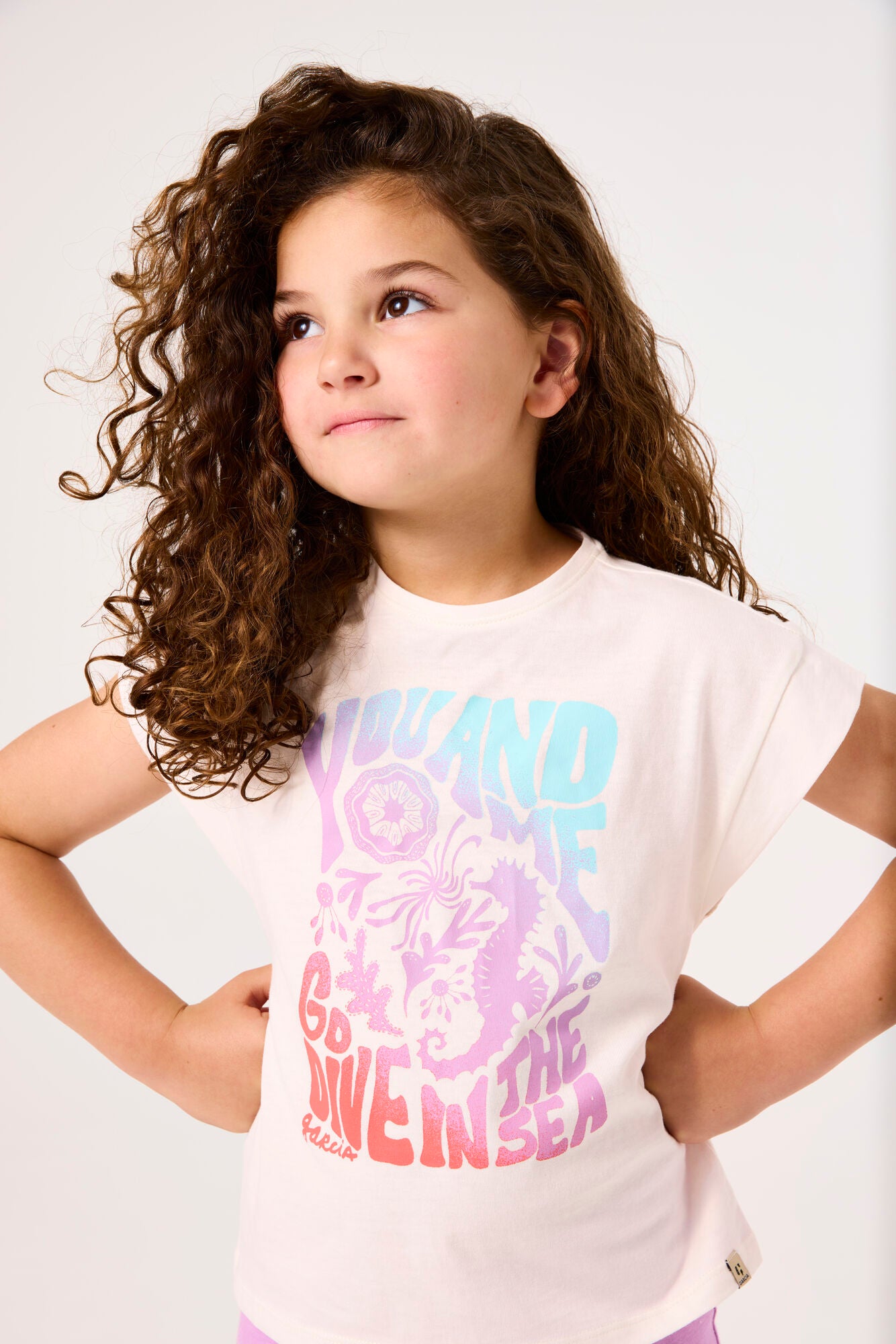 Garcia - T-shirt blanc You & Me