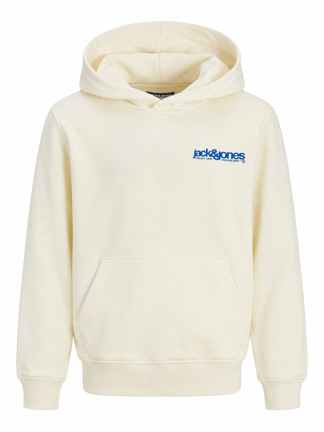 Jack&Jones - Sweat à capuche backprint sweet corn JWHUNION