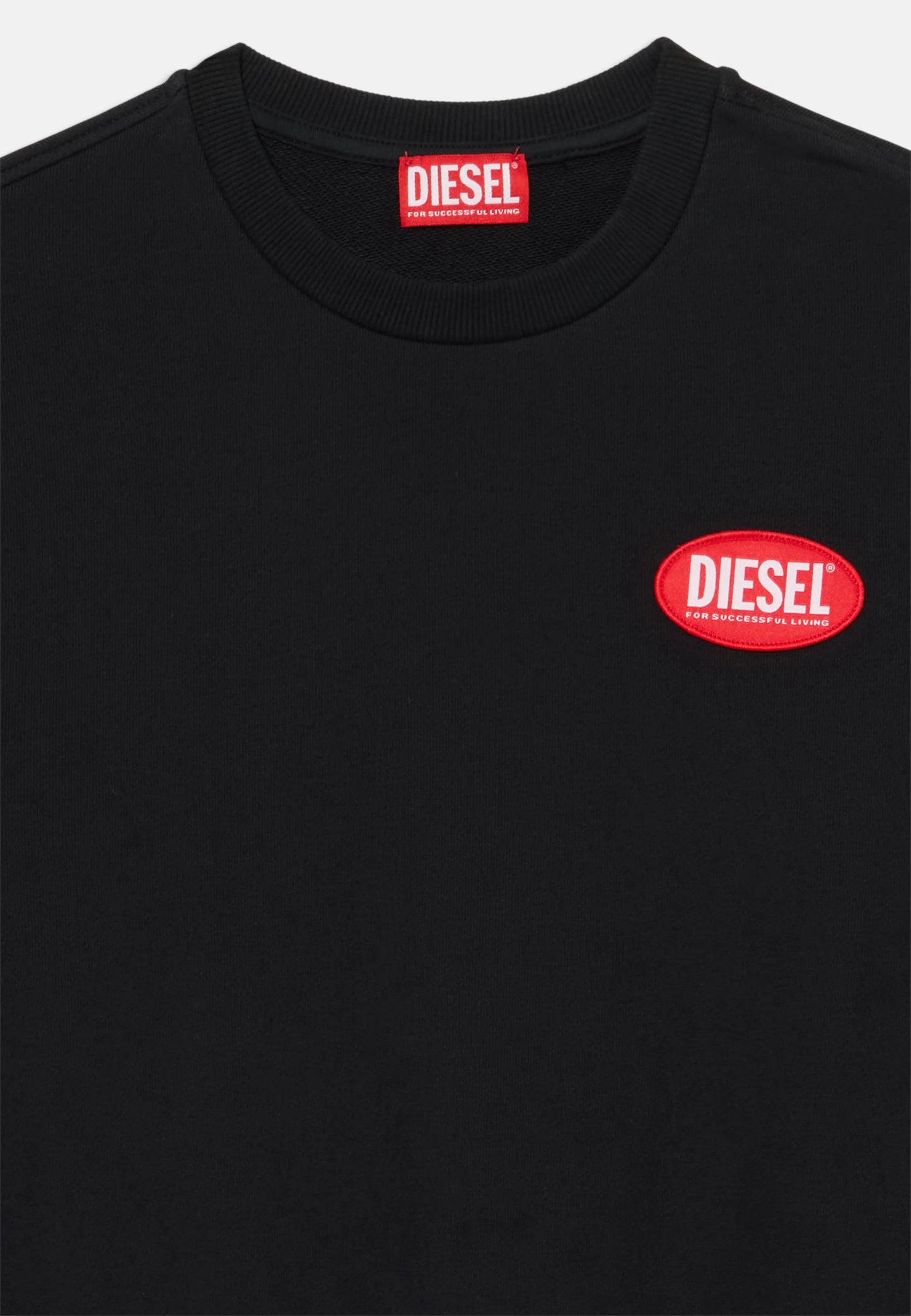 Diesel - Zwarte spatch over sweatshirt