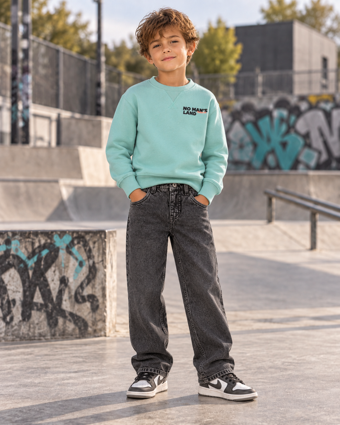 Tygo & Vito - Jean loose fit Mid Grey Denim LEX