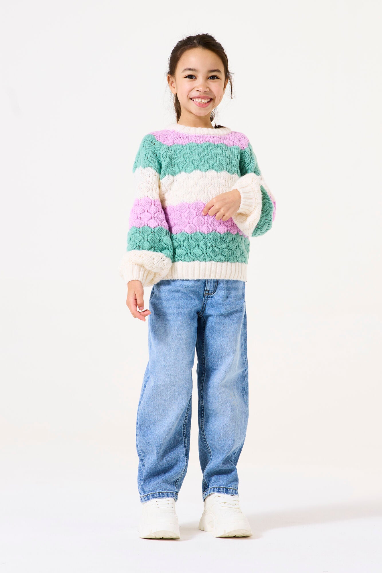 Garcia - Pull en maille lilac rose