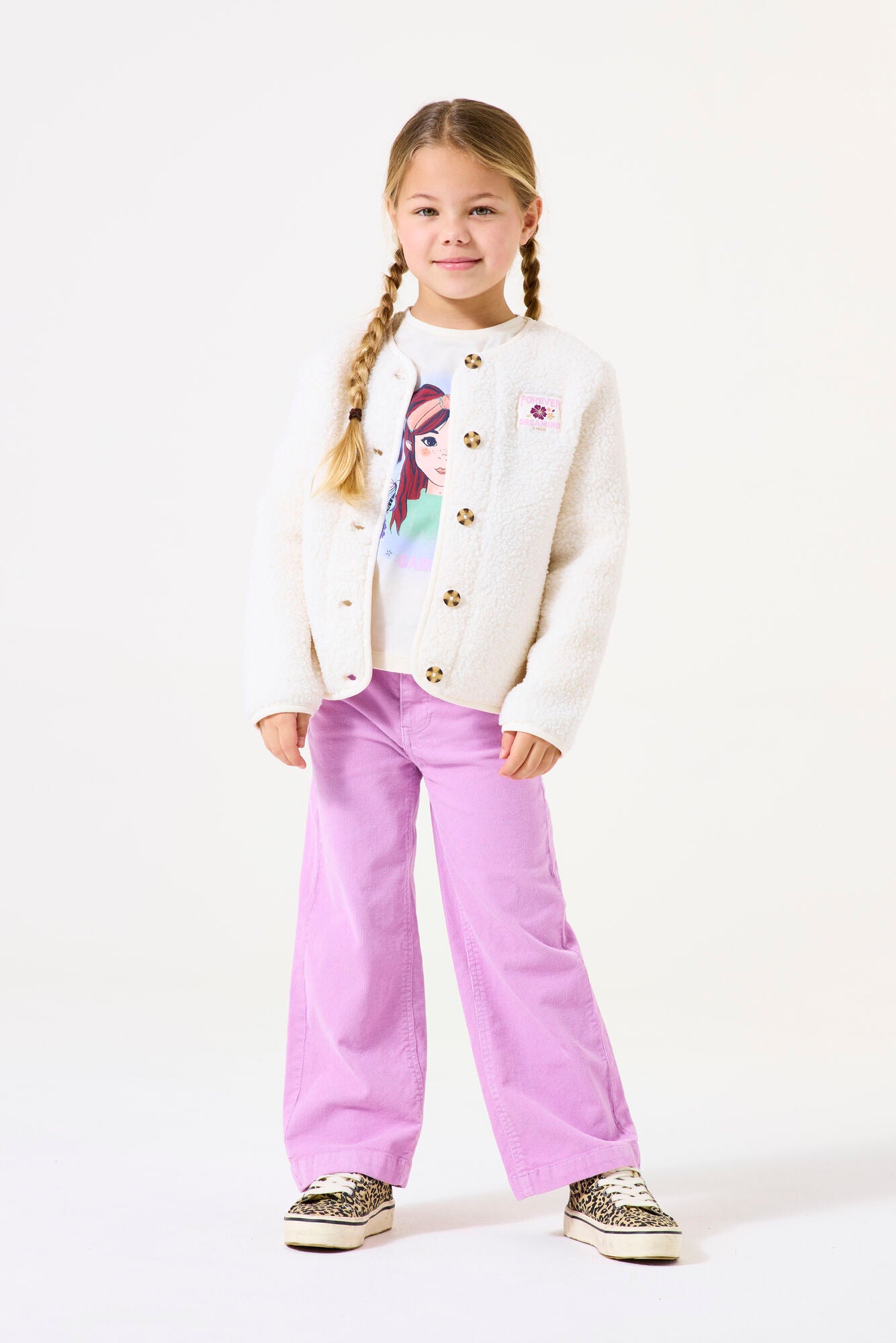 Garcia - Pantalon en velours lilas