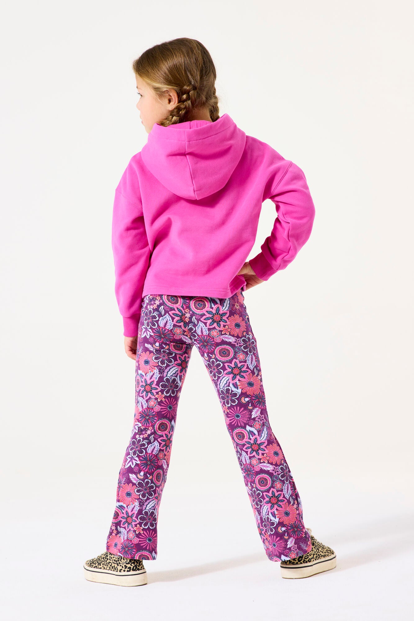 Garcia - Sweat à capuche "Love" rose-violet