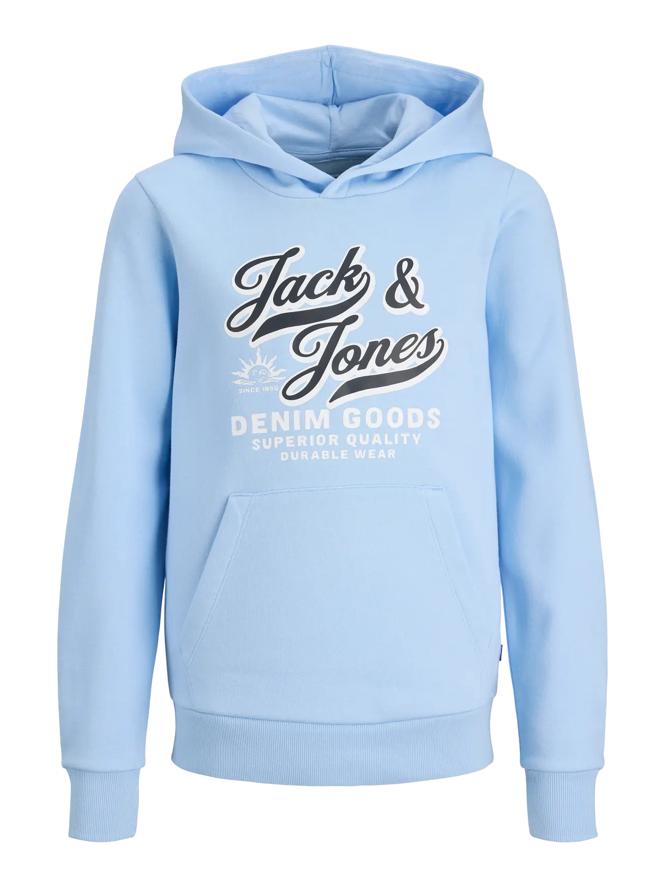 Jack & Jones - Chambray Blue Jjelogo Hoodie