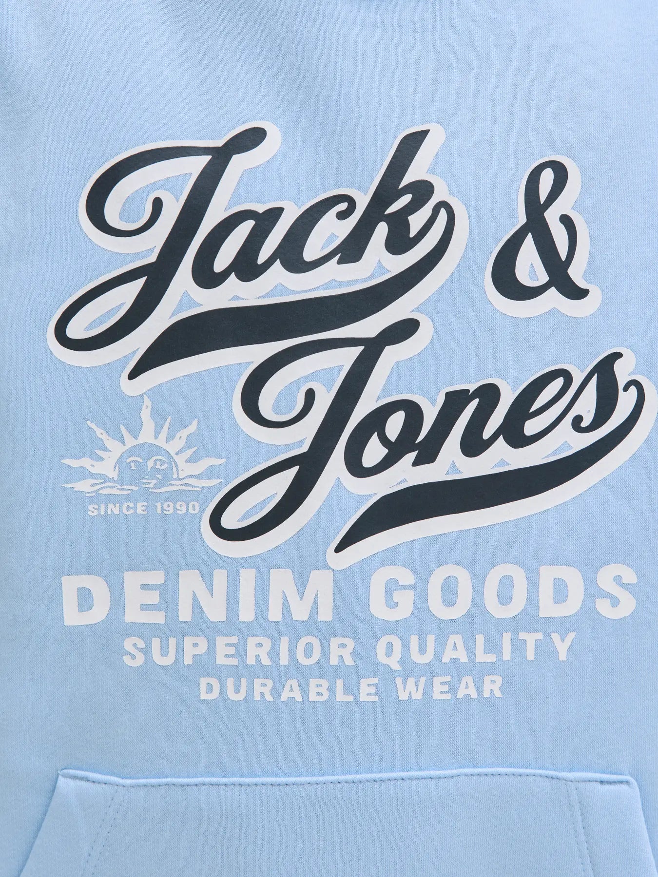 Jack & Jones - Chambray Blue Jjelogo Hoodie