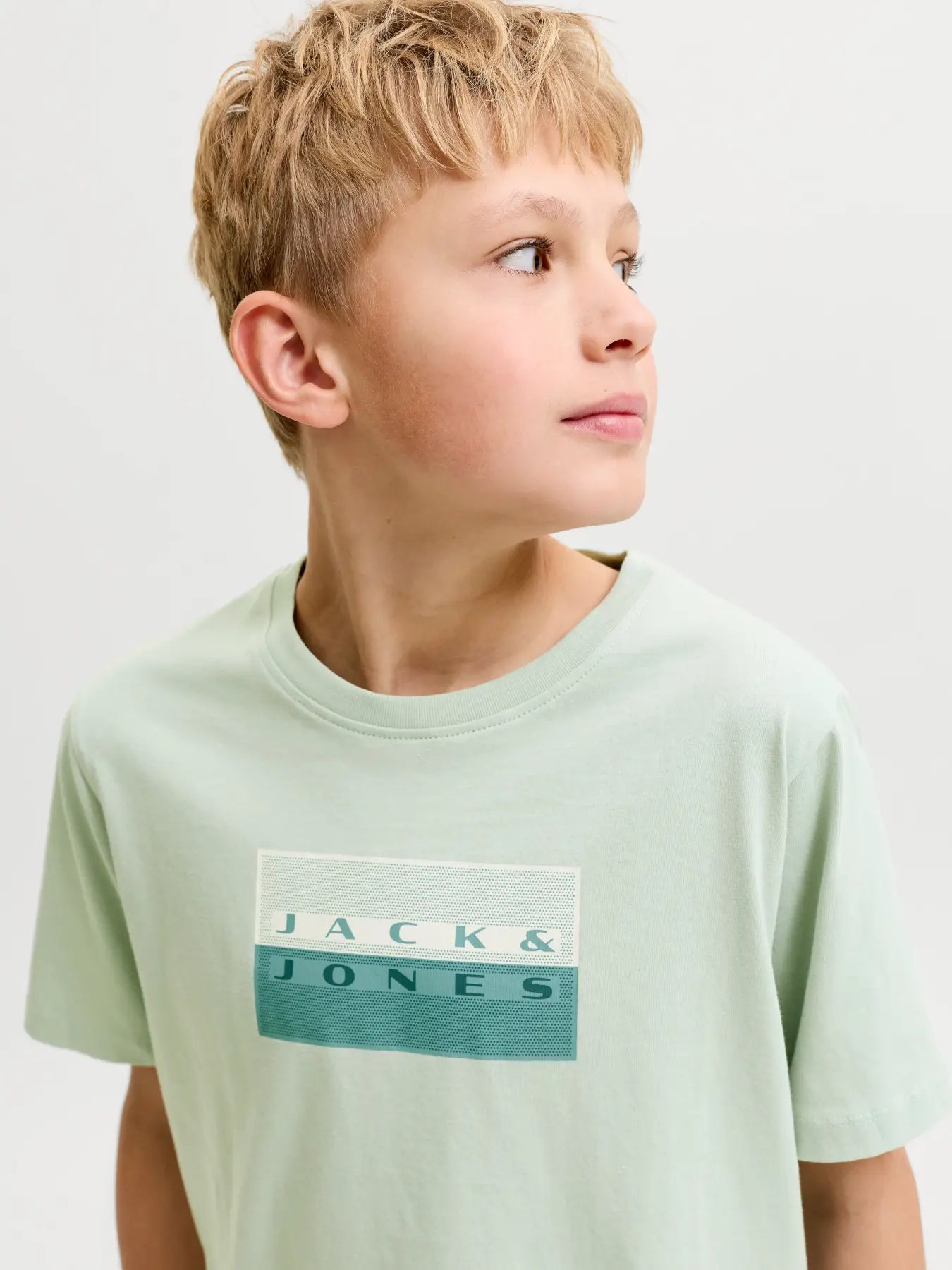 Jack&Jones - T-shirt aqua grey JCOFUSION