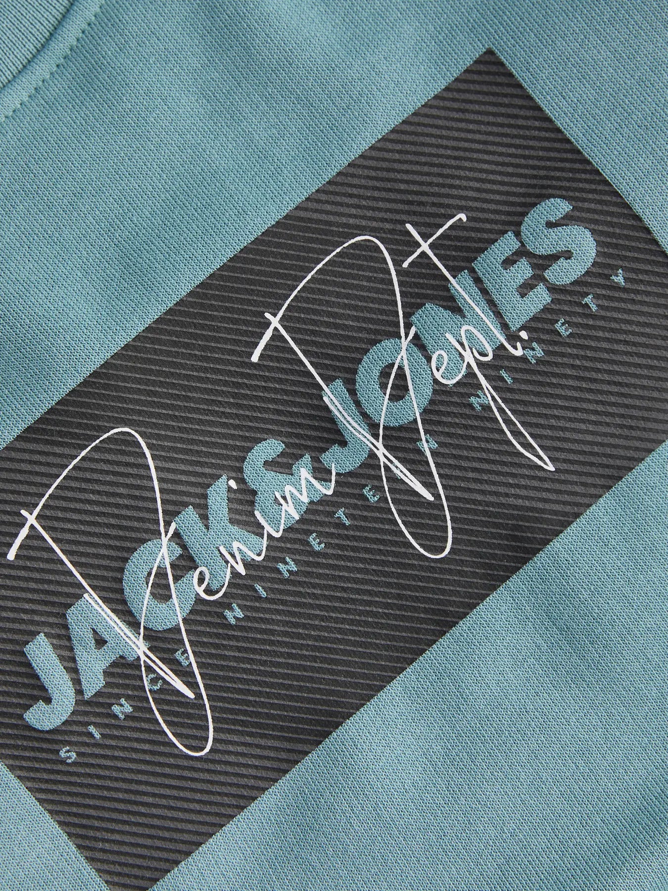 Jack & Jones - Sudadera Azul Mineral JJ COLE