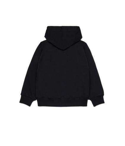 Diesel - Cardigan zippé à capuche noir