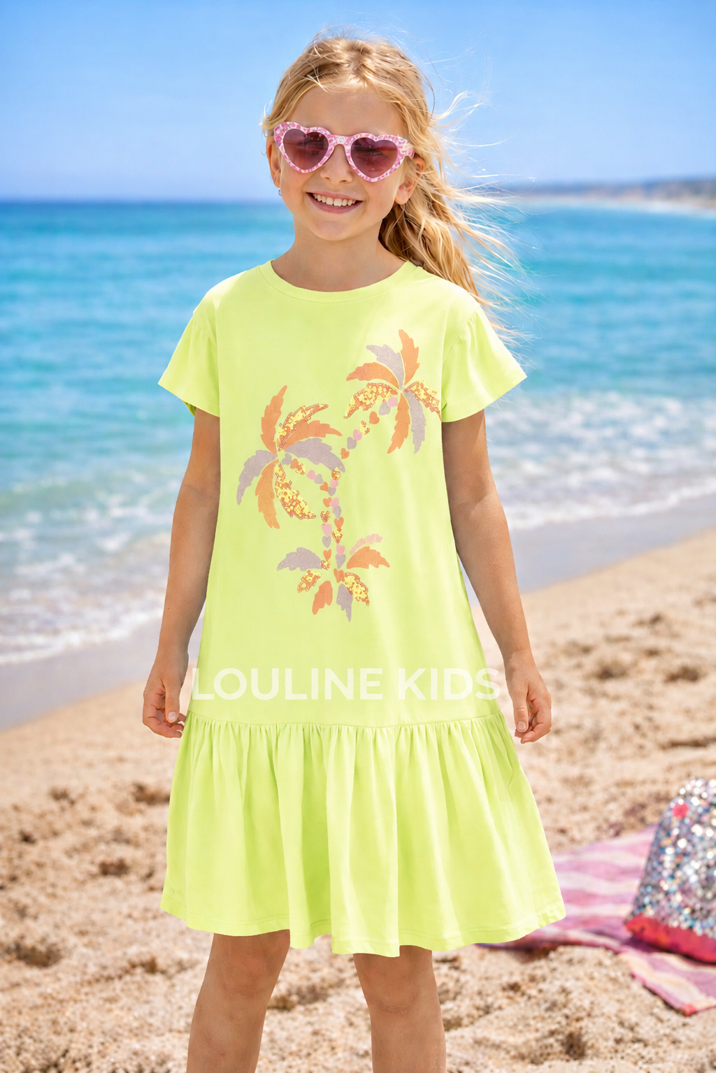 Billieblush - Robe green lemon & bas volanté