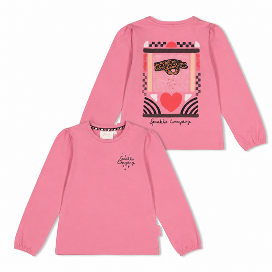 Jubel - T-shirt rose bakprint City Chic