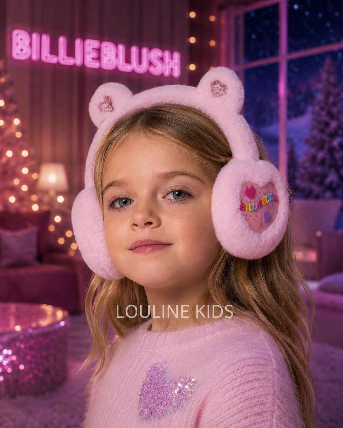 Billieblush - Cache-oreilles en polaire & oreilles rose BLUSH