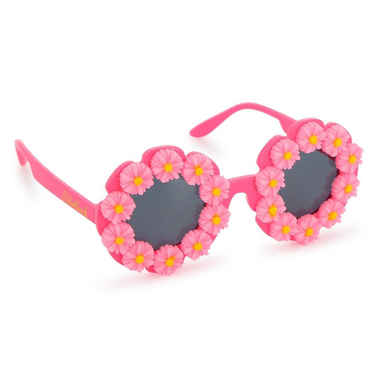 Billieblush - Blumen Sonnenbrille mit rosa Reliefblumen • Anti -UV 400
