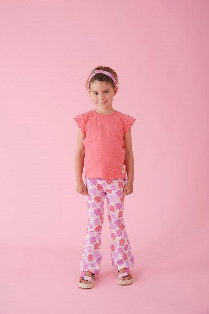 Jubel - T-shirt corail Picknick Perfect