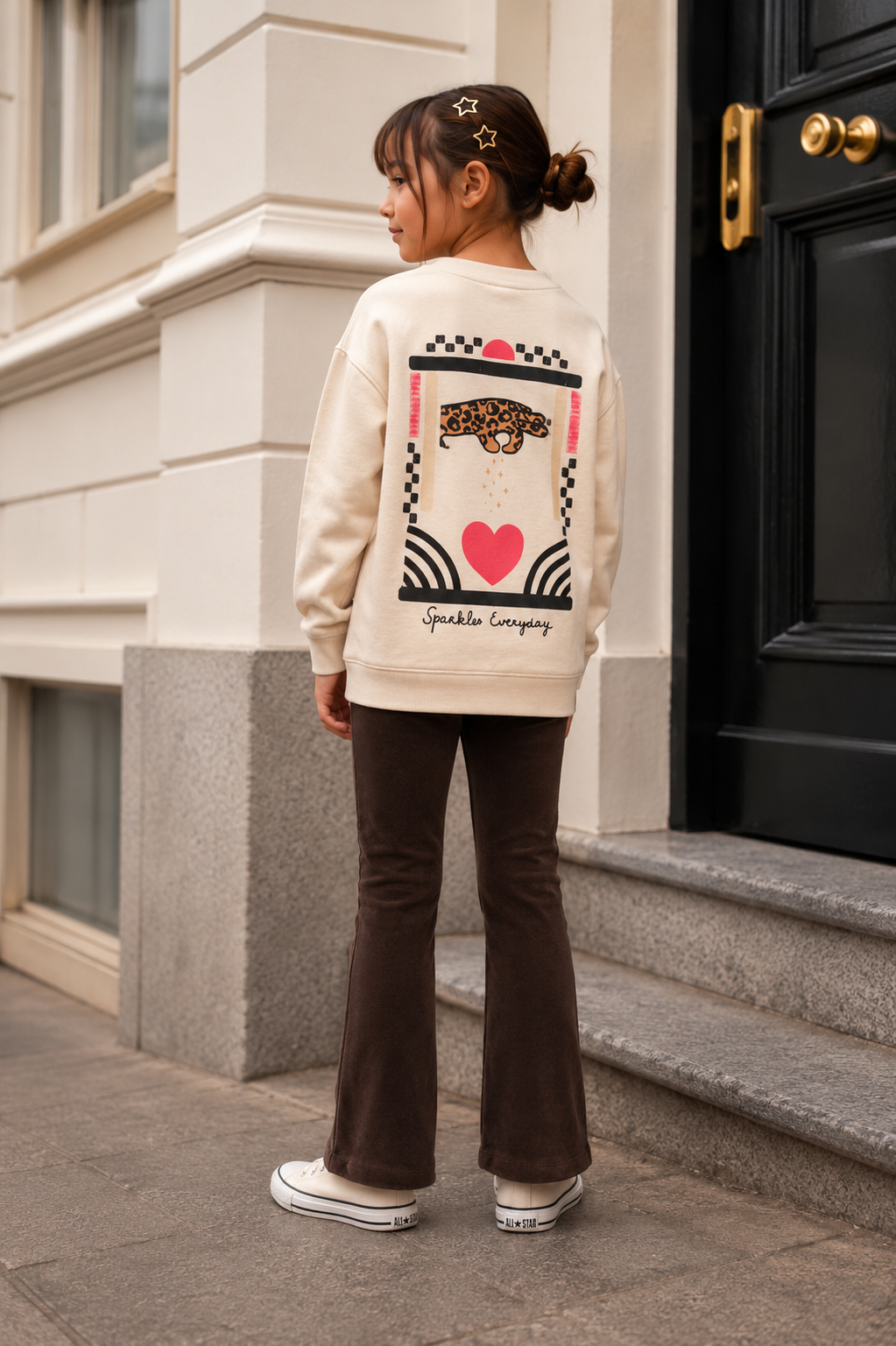 Jubel - Sweat offwhite backprint City Chic