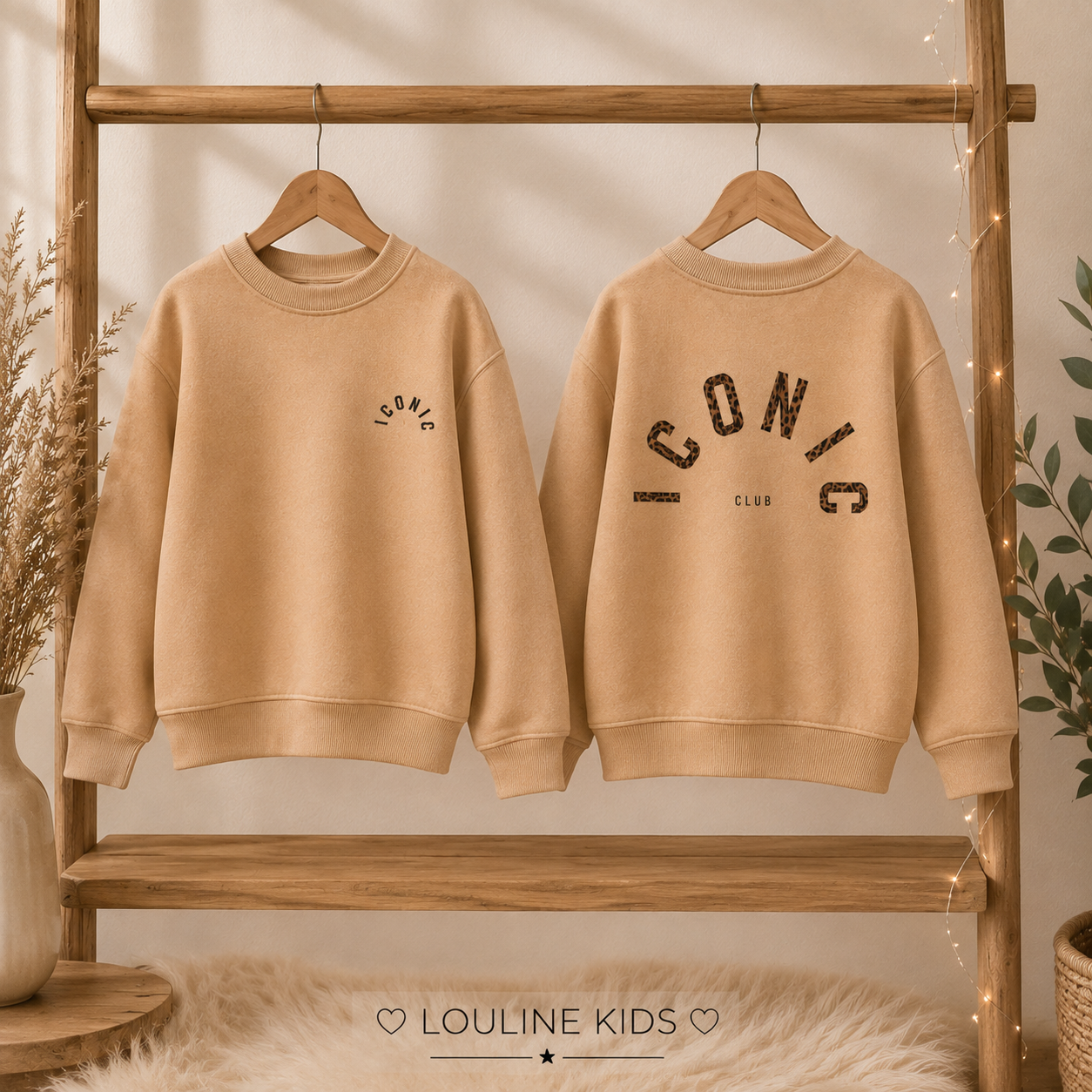 Mère & Enfant - Sweat beige backprint ICONIC ‼️ précommande : réception le 26/08