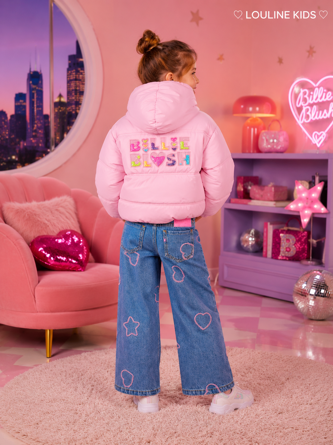 Billieblush - Doudoune à capuche backprint