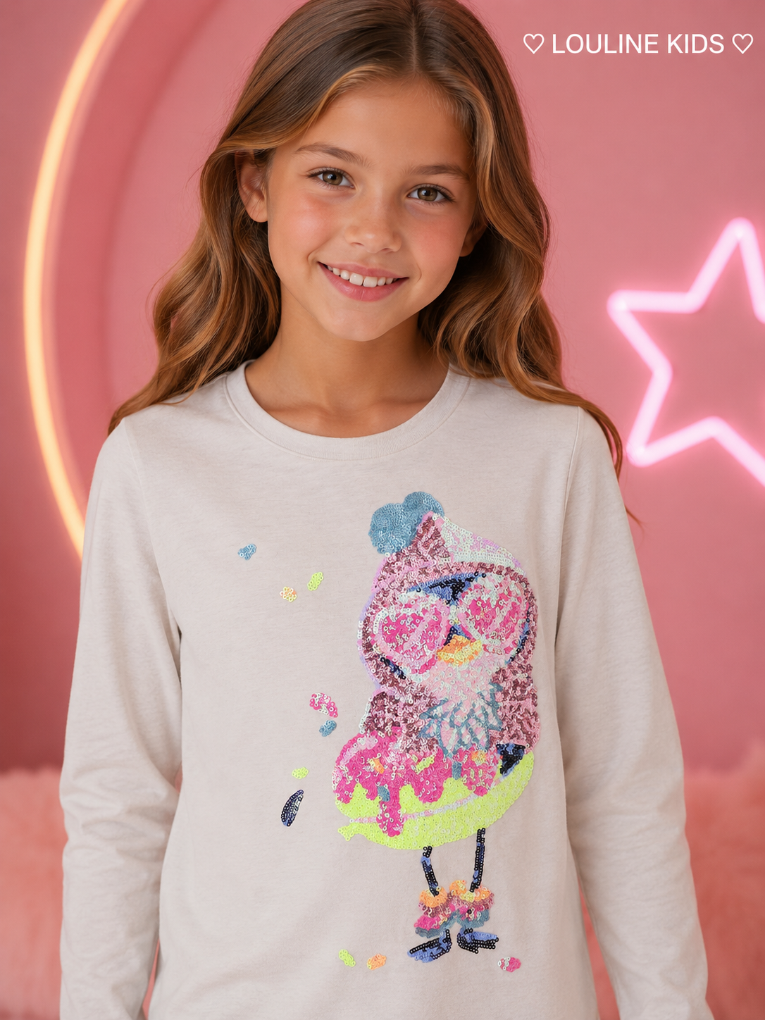 Billieblush - T-shirt "Chouette" à sequins