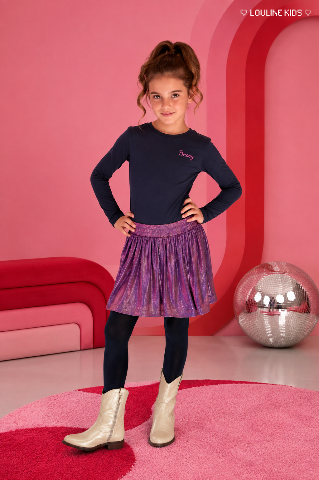 B.Nosy - Robe navy backprint Daisy