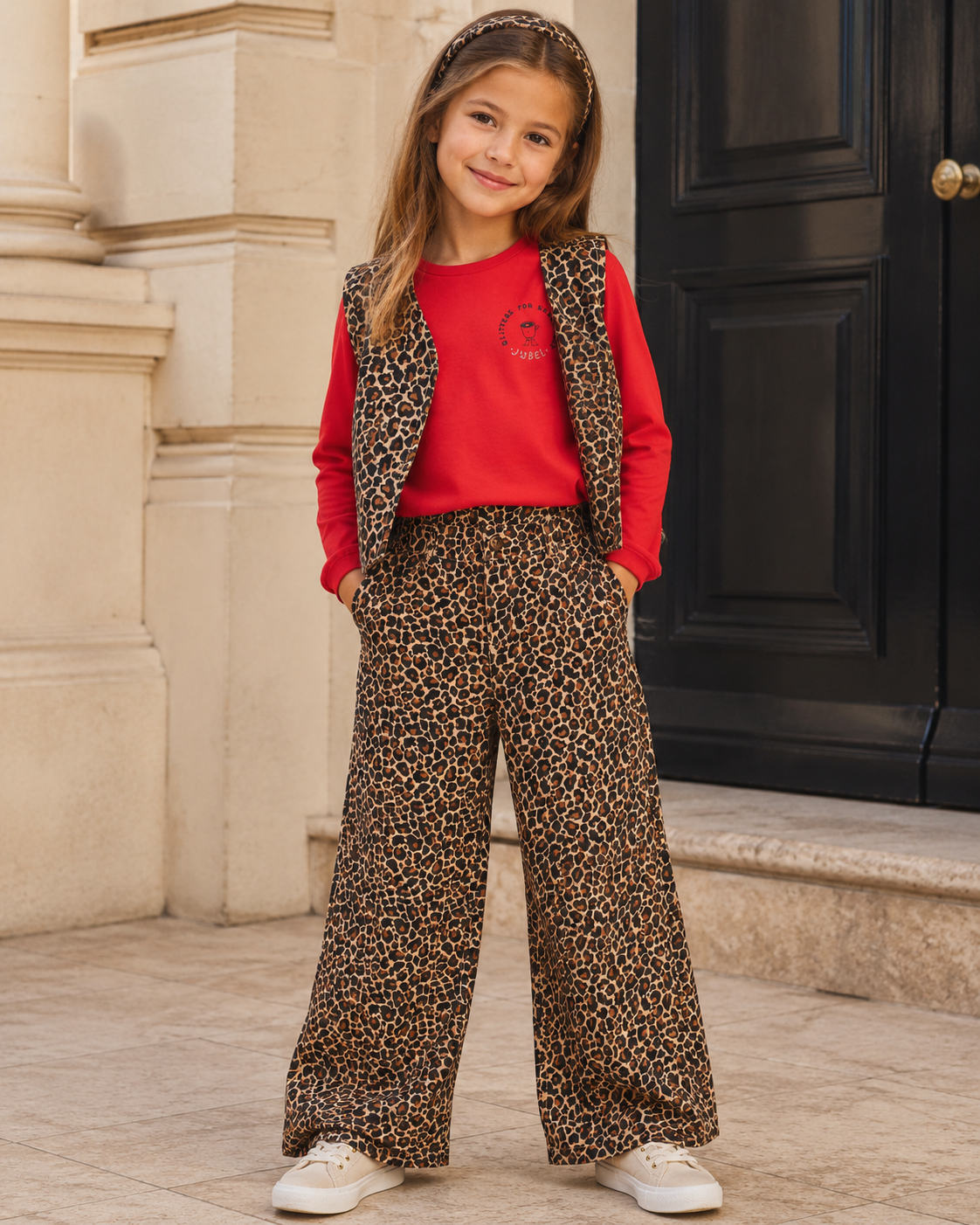 Jubel - Jeans wide leg leopard City Chic ‼️