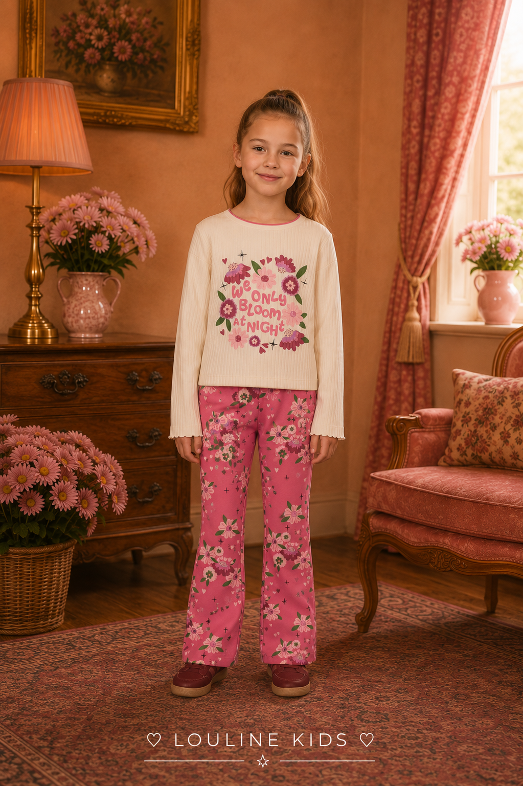 Jubel - Pantalon fleuri Moon Flowers