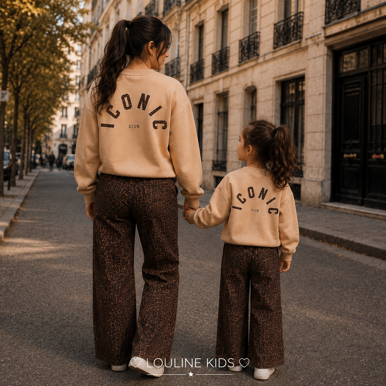 Mère & Enfant - Sweat beige backprint ICONIC ‼️ précommande : réception le 26/08