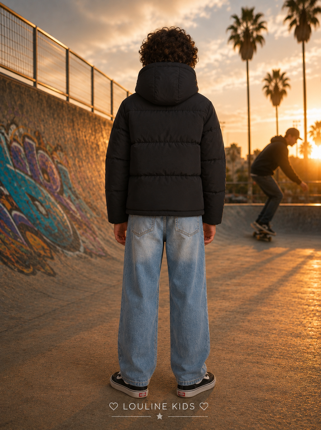 Jack&Jones - Manteau à capuche noir JJGALAXY