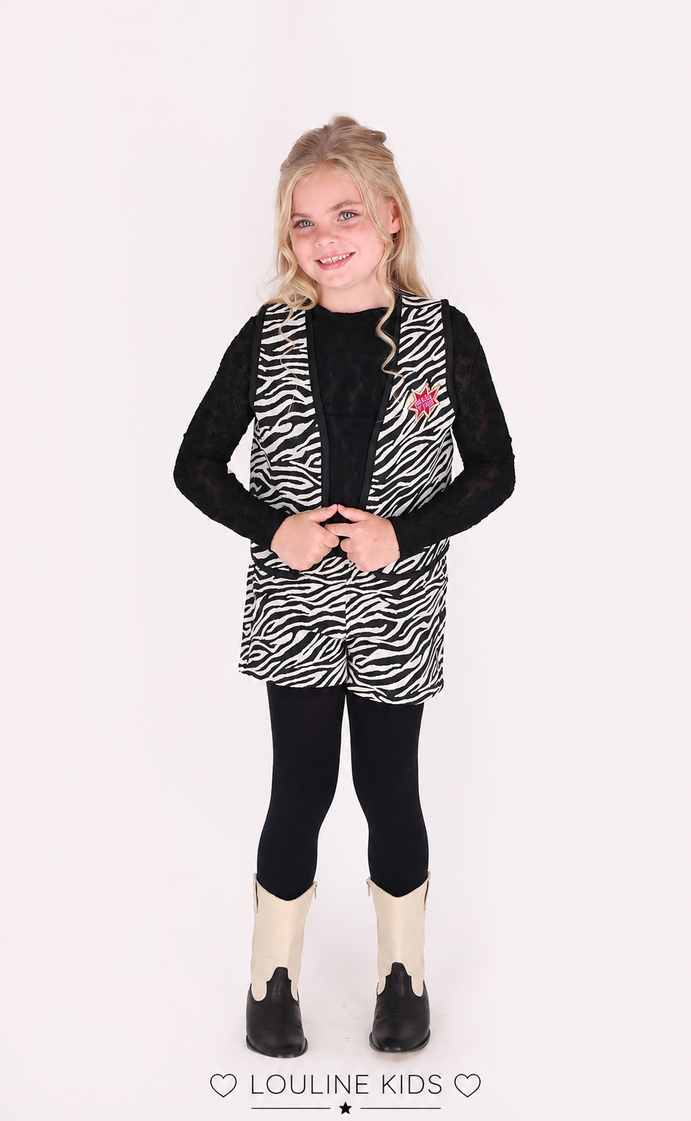 B.Nosy - Gilet sans manche zebra Gina
