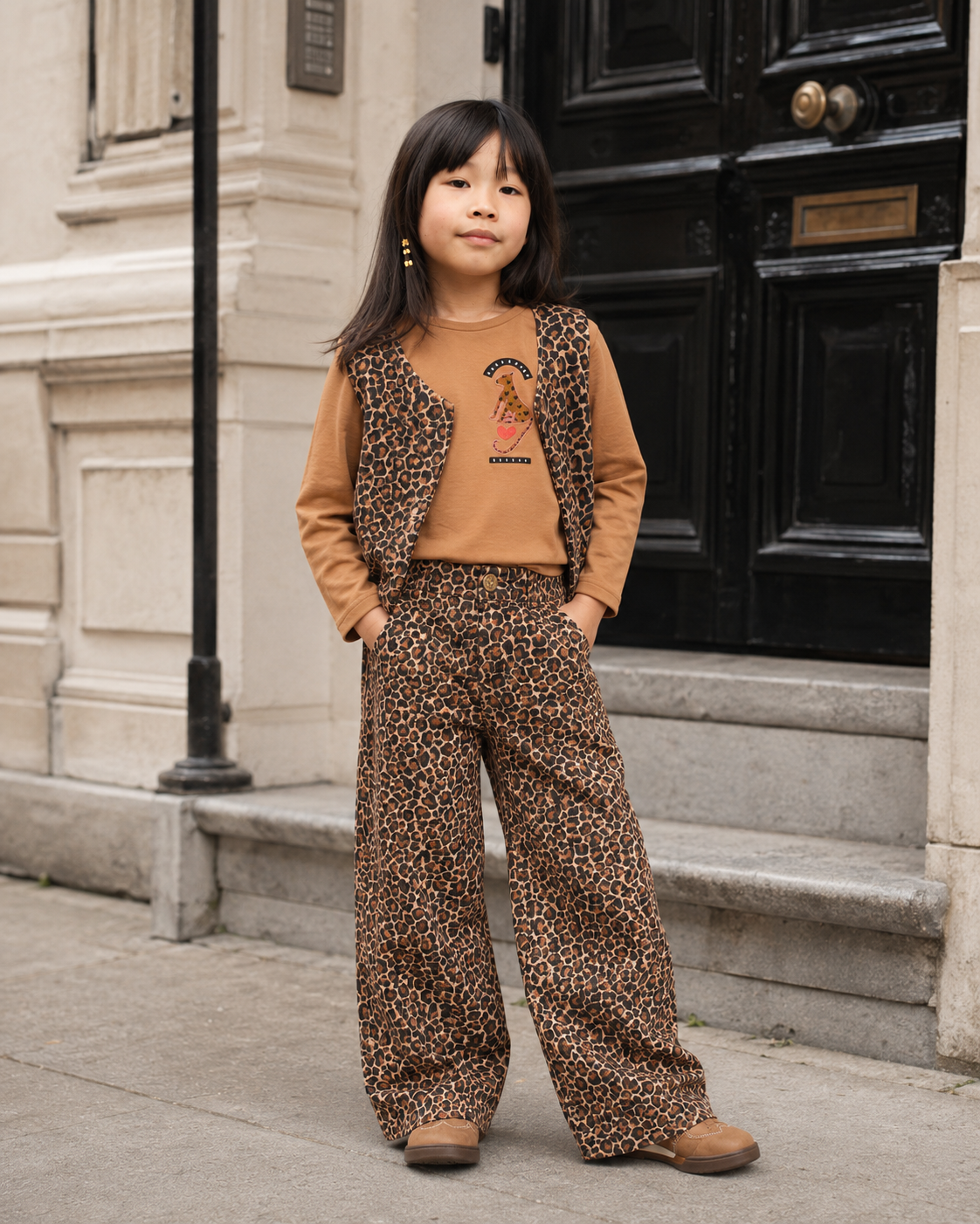 Jubel - Jeans wide leg leopard City Chic ‼️