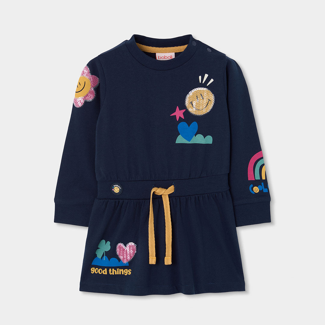 Boboli - Robe navy SMILE